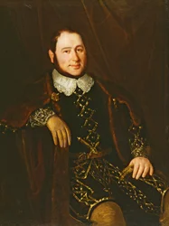 Porträt des Sängers Ronconi, ca. 1842